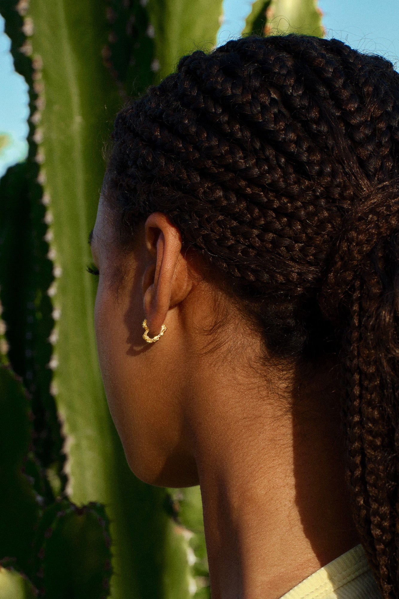 Heart Crush hoops, mini - forgyldt